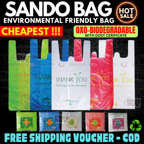 Bioking Biodegradable Sando Plastic Bag Printed Shopee Singapore