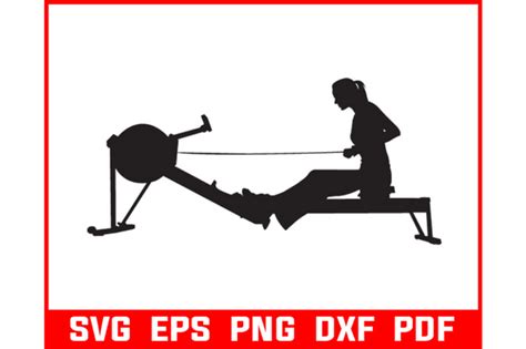 Rowing Fitness Vector Svg Graphic By Fashionzonecreations Creative