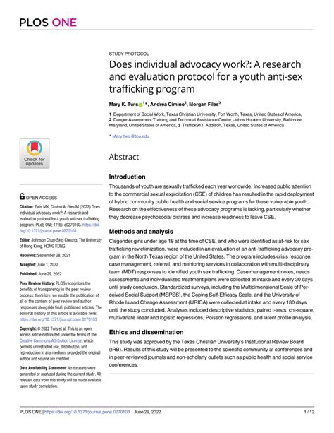 Pdf Does Individual Advocacy Work A Research And Evaluation