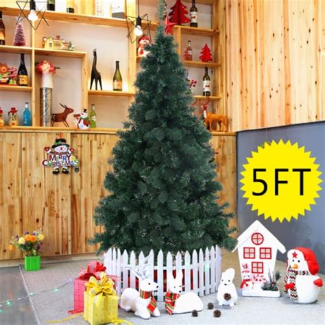 Costway Artificial PVC Christmas Tree W Stand Holiday Season Indoor