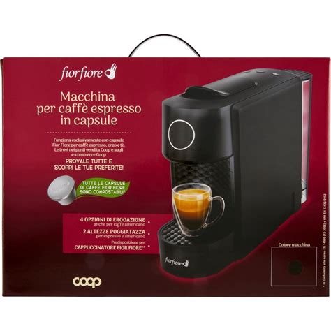 Macchina Per Caff Espresso Capsule Cnlm Nero Coop Fior Fiore