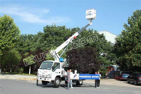 Hot Selling Factory Isuzu NPR ELF 12m 14m Man Lifter Telescopic Aerial