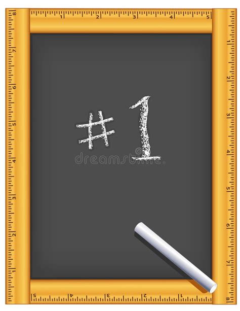 Chalkboard Ruler Frame Chalk Schoolhouse Back To School Stock Vector