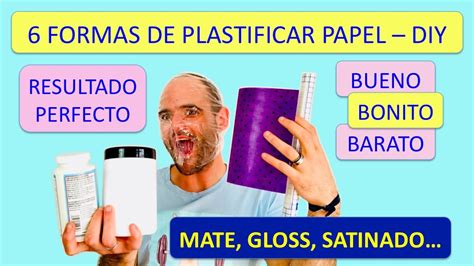 Cómo PLASTIFICAR PAPEL en casa SIN PLASTIFICADORA 5 1 formas laminado