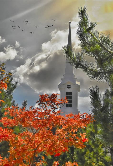 Church Steeple With Fall Color Reno Nevada Focal World