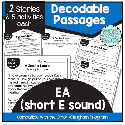 Decodable Reading Passages Digraph Ck Orton Gillingham Based Made By Teachers