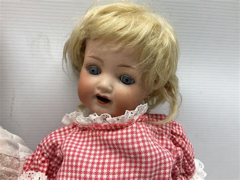 Heubach Koppelsdorf Germany Bisque Head Doll With Applied Hair