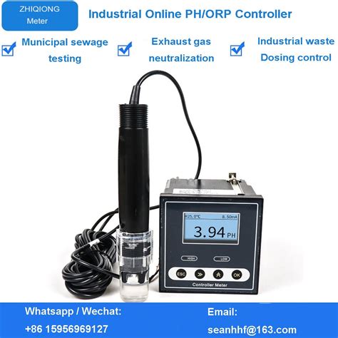 Medidor De Ph Industrial En L Nea Controlador De Ph Sensor Orp Probador