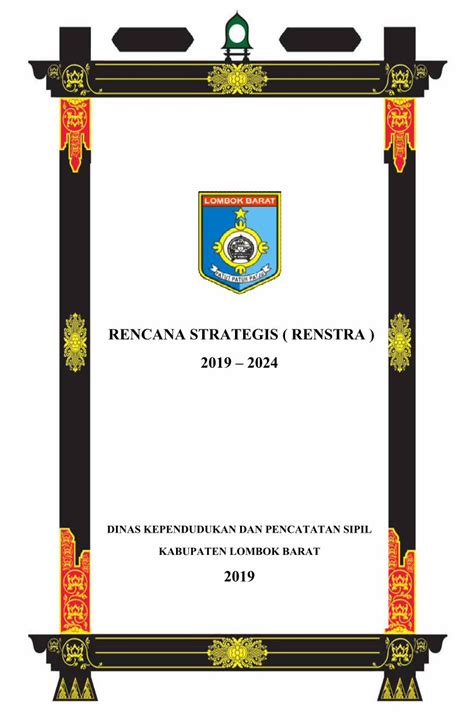 PDF RENCANA STRATEGIS RENSTRA 2019 2024 DOKUMEN TIPS