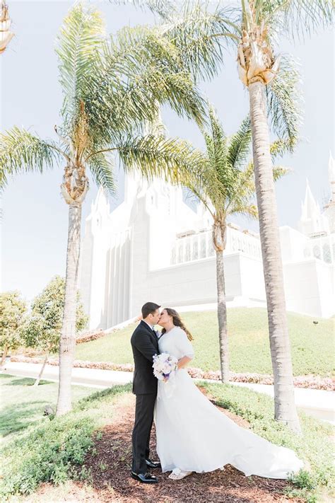 Sunny Spring Wedding at the San Diego Temple || San Diego, California | San diego temple wedding ...