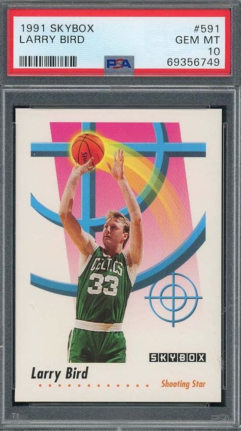 Amazon Larry Bird 1991 Skybox Basketball Card 591 Graded PSA 10