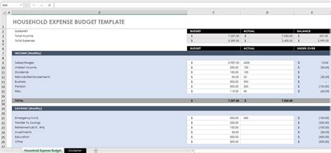 33 Best Excel Budget Templates for Home and Work - Technipages