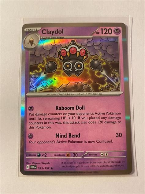 Pokemon Claydol 095 197 Holo Obsidian Flames EN Kaufen Auf Ricardo