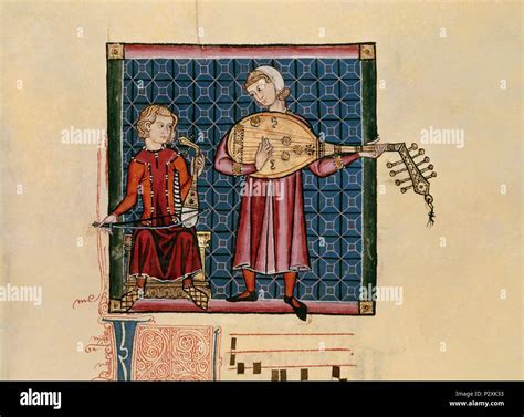 Cantigas De Santa Maria Codice Of The Musicians Hi Res Stock