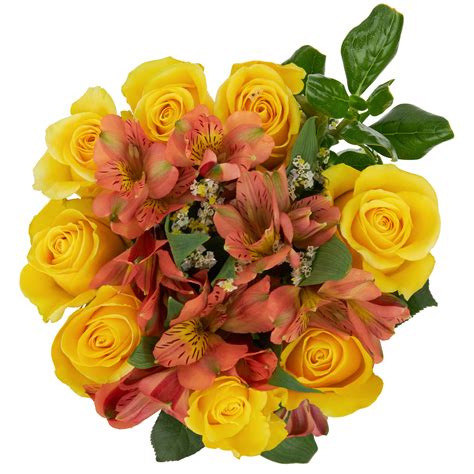 Yellow Rose Flowers Bouquet