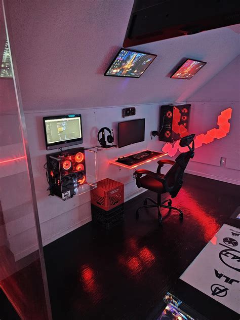 W-type-nemesis Red and White gaming setup : r/gamingsetups