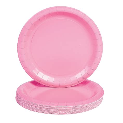 Candy Pink Paper Dinner Plates 24 Ct Party Supplies 24 Pieces