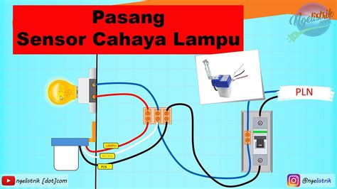 Pasang Photocell Sensorsensor Cahaya Lampu Teras Youtube