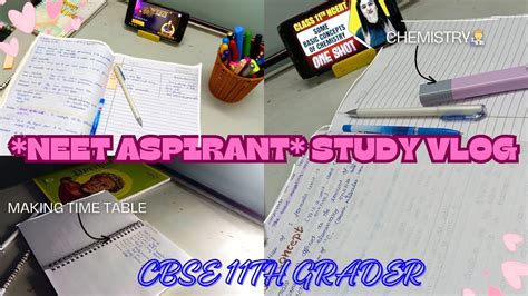 Study Vlog As A Neet Aspirant Productive Study Vlog Class Th Pcb