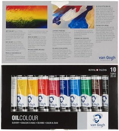 Amazon Van Gogh Oil Paints Set Of Colors Ml Tubes Arts