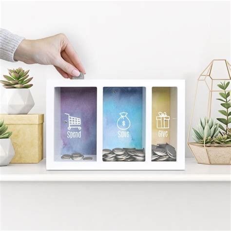 money saving box painting ideas | Caja de dinero, Manualidades, Caja de ...