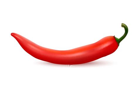 Red Hot Chili Pepper Realistic D Royalty Free Vector Image