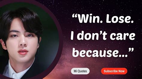 11 Best Kim Seok Jin Quotes And Captions Bts Youtube