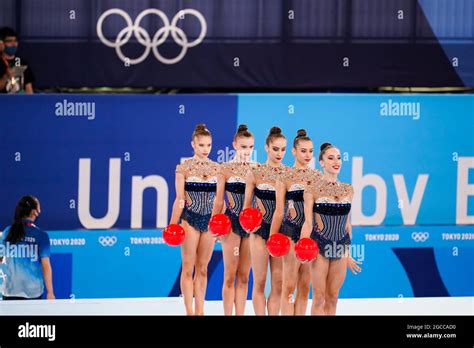 Bulgaria Team Group Bul August Rhythmic Gymnastics Group