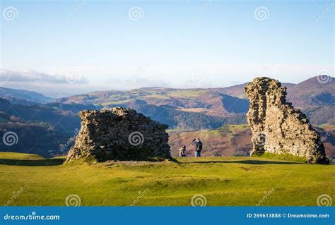 Castell Dinas Bran Ruins, Llangollen, Wales Editorial Stock Photo ...