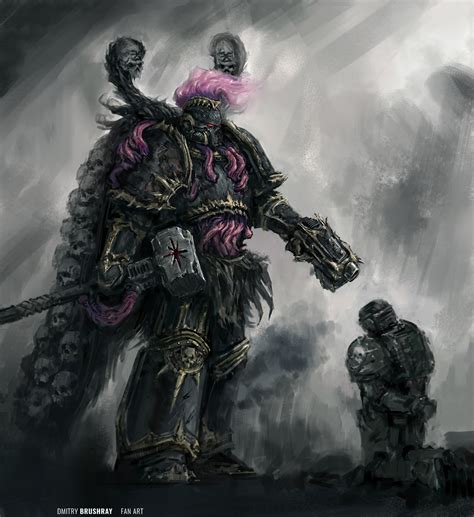 Black Legion Space Marine Art Of Dmitry Brushray