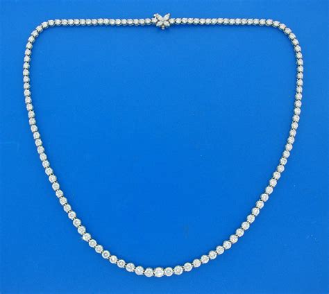 Tiffany And Co Victoria Collection Diamond Platinum Necklace At