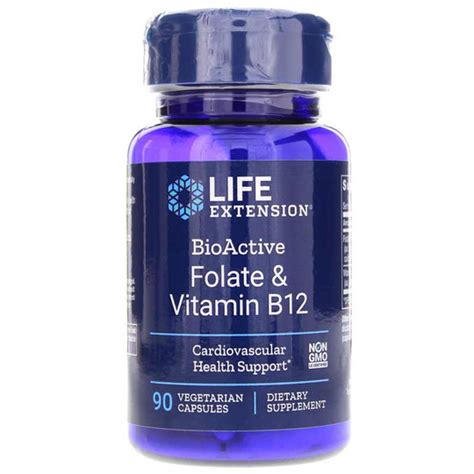 BioActive Folate & Vitamin B12, Life Extension