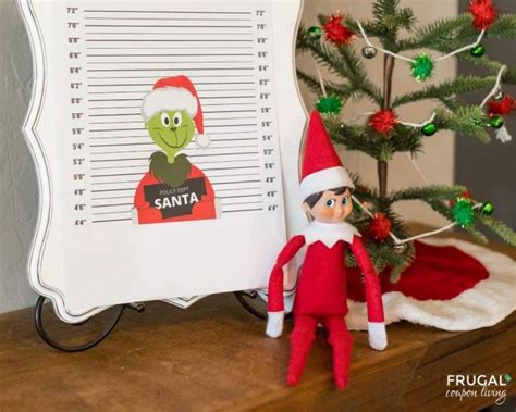 Naughty Elf On The Shelf Grinch Bad Santa Free Printable