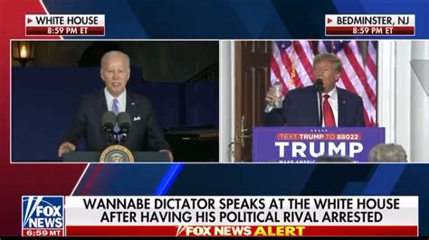 Fox News Chyron Calls Biden A ‘wannabe Dictator During Trump Speech