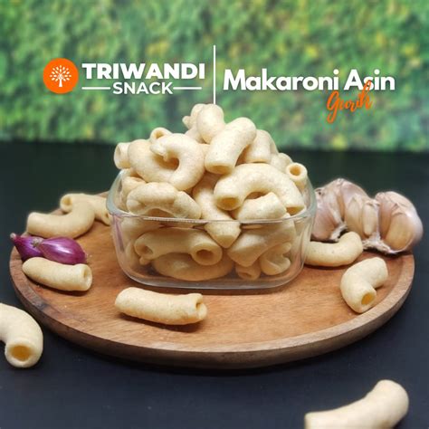 Jual Makaroni Asin Gurih Makroni Kemasan 100 250 Gr TRIWANDI SNACK