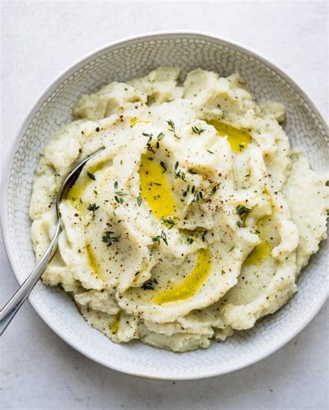 Roasted Garlic Mashed Cauliflower Garlic And Zest