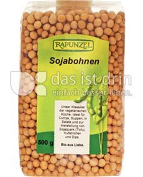 Rapunzel Sojabohnen Kalorien Kcal Und Inhaltsstoffe Das Ist Drin