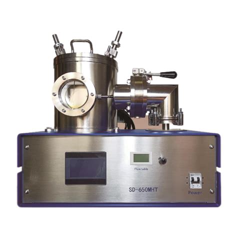 Lab High Vacuum Magnetron Dual Head Sputtering Coater With Rotary