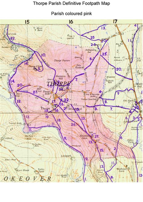 Reference Documents – Thorpe Village – Derbyshire