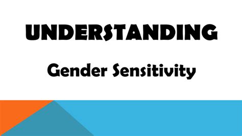 Gender Sensitivity Lecture Ppt