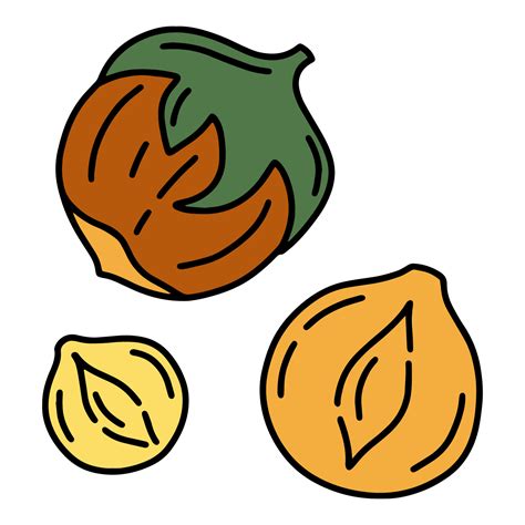 Icono De Avellanas Estilo De Dibujos Animados Vector En Vecteezy The