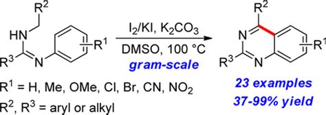 Synthesis Of Quinazolines From Nn′ Disubstituted Amidines Via I2ki