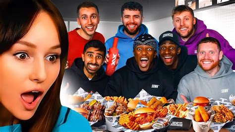 Freya Reacts To Sidemen Year Anniversary Mukbang Youtube