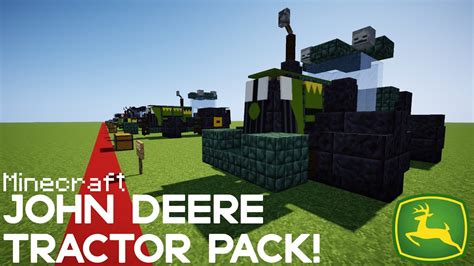 Minecraft John Deere Tractor Pack Tutorial Youtube