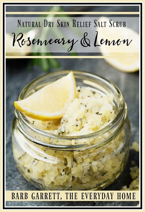 Diy Lemon And Rosemary Sea Salt Scrub Recipe Recipe Sugar Scrub Diy