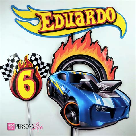 Kit Topo De Bolo Hot Wheels Elo Produtos Especiais