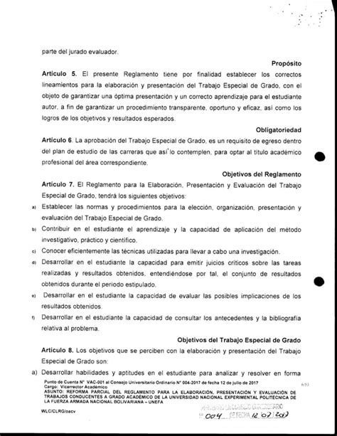 Reglamento Trabajo Especial De Grado TEG UNEFA PDF