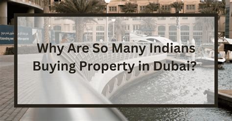 Why Are So Many Indians Buying Property In Dubai