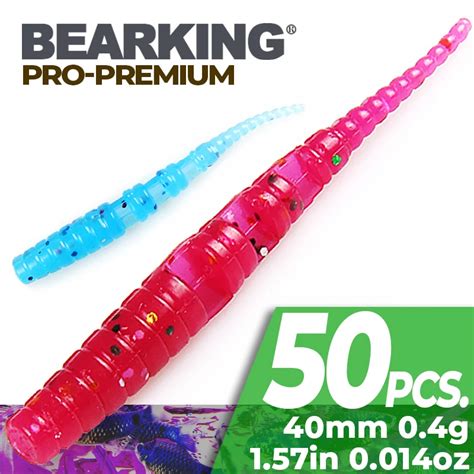 Рыболовные воблеры BEARKING, мягкие силиконовые приманки 4 см, 0,4 г ...