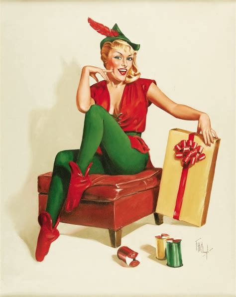 Christmas Pin Up Elvgren